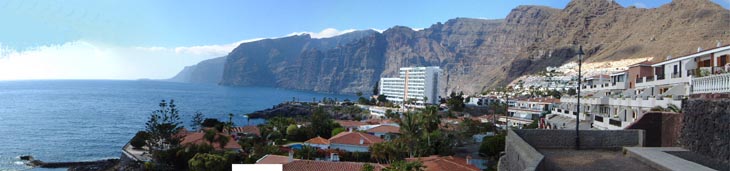 Puerto de Santiago, as is the foreground. The background is Los Gigantes.