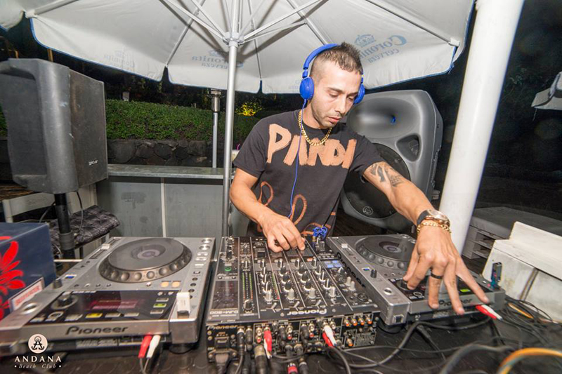 DJ at Andana Beach Club